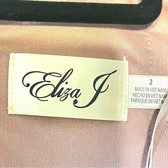 Eliza J Sequined Long Sleeve Stretch Dress NWT Size 2 - Picture 5 of 9